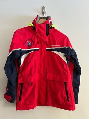 Women’s West Marine Red & Navy Sailing Jacket